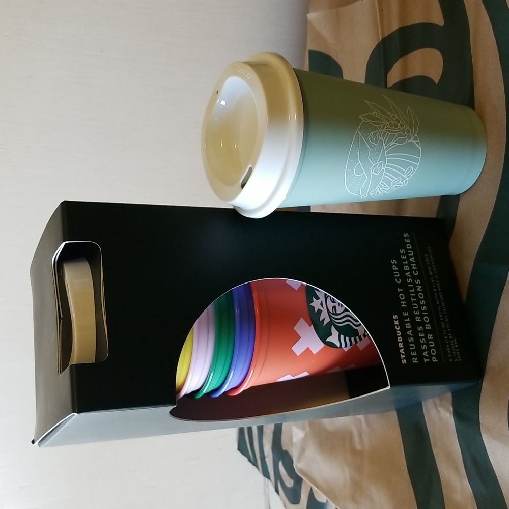 Plastic Starbucks reuseable cups